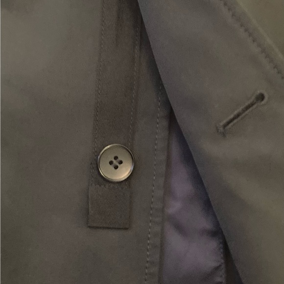 Theory mens cotton short all weather jacket Nehru three button collar button up - Picture 13 of 15